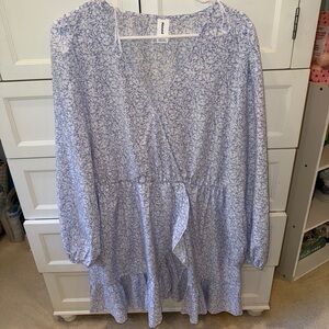 Abound Blue Floral Dress